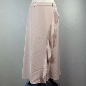Calvin Klein Pink Midi Skirt Size 4 EUC